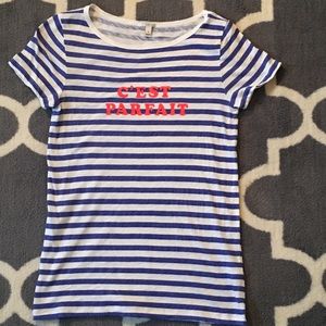 J.Crew c’est parfait stripe tee